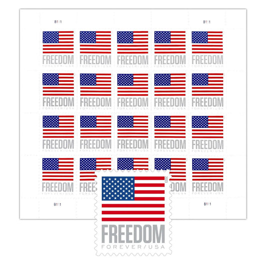 2023 U.S Flag Forever Stamps Booklet 1000pcs